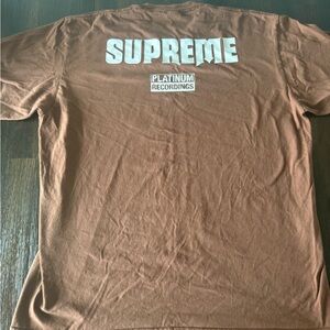 Supreme Platinum Recordings Brown Tee
